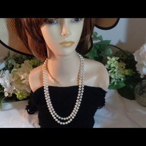 Vintage Double Strand Pearl Necklace